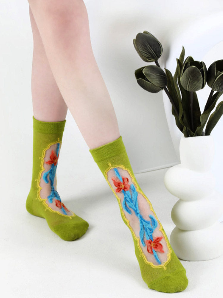 Søte sokker med trykk
