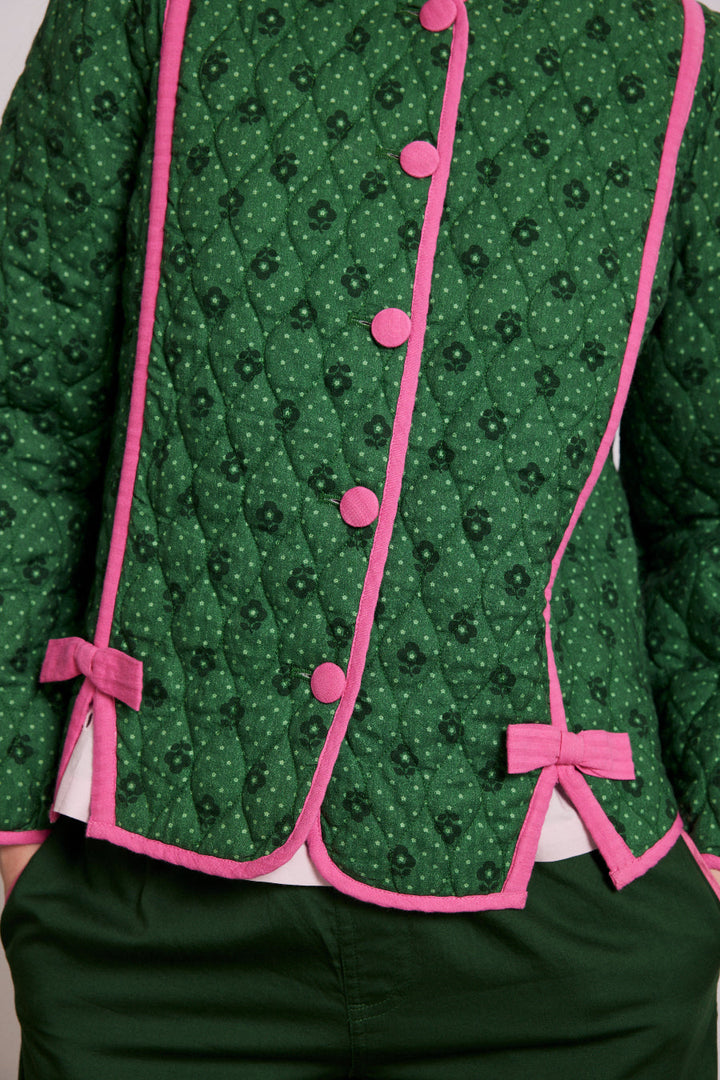 Giacca con fiocco rosa Green Life