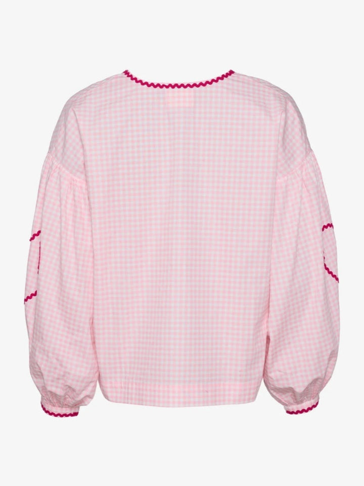 Μπλουζάκι από οργανικό βαμβάκι - Ροζ επιταγές