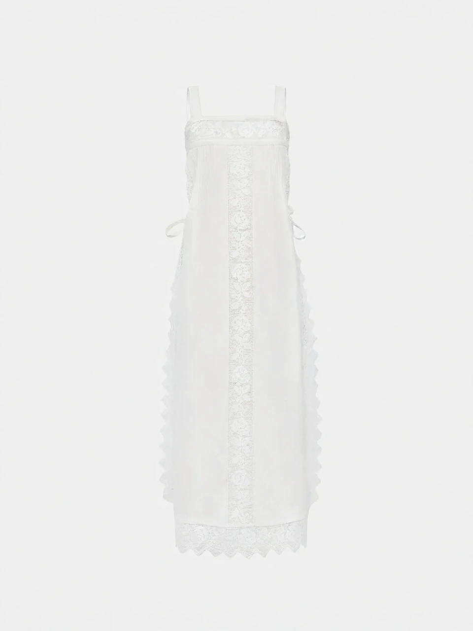 Den Blonde Linned Midi Kjole