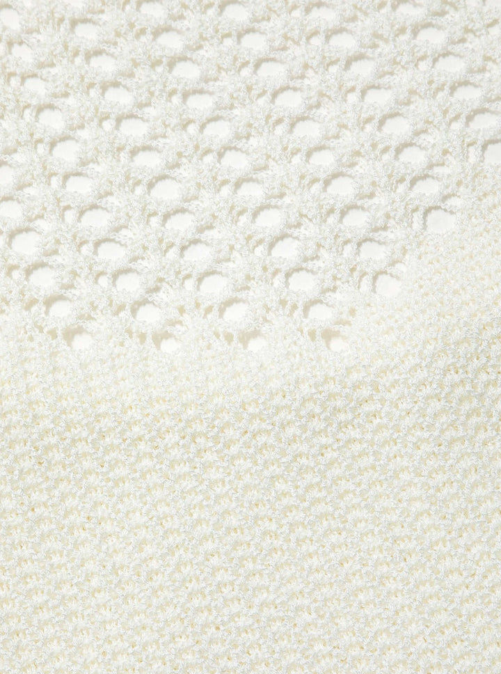 Halter Crochet Waist Backless Knit Mini Dress