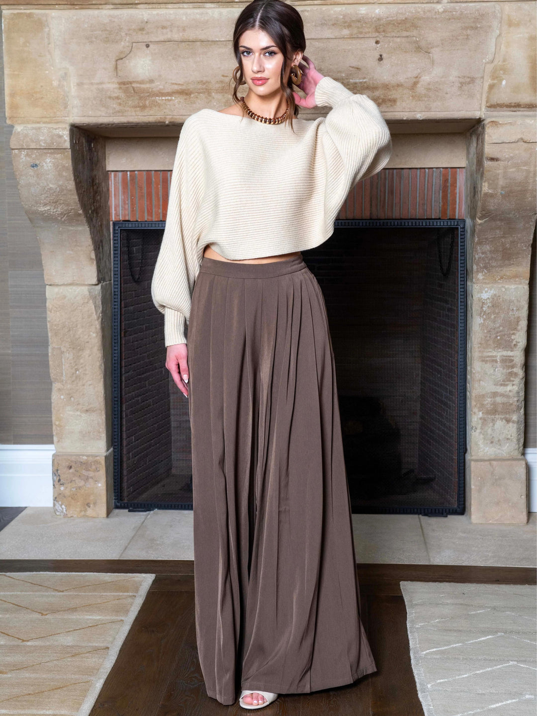 Chic Airy Vibe Wide Leg Pants Set