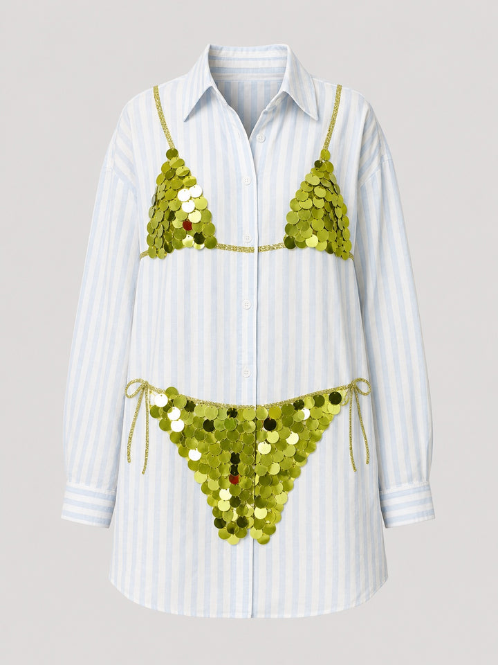 The Striped Tunic Sequin