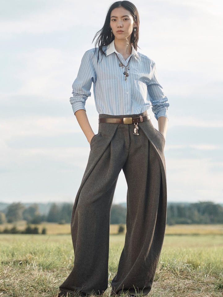 Casual Loose Pleated Pants