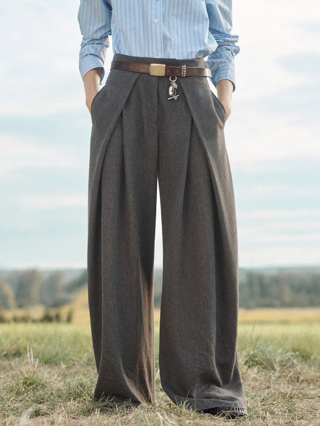 Casual Loose Pleated Pants