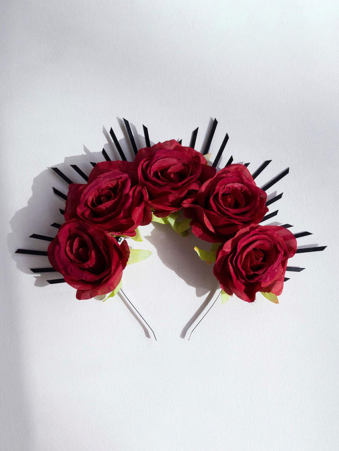 Diadema de rosas para Halloween