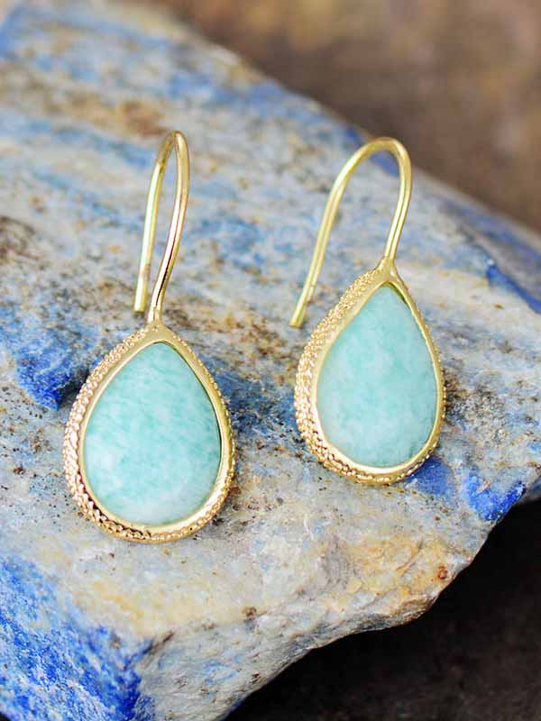 Yuriyawi' Amazonite Drop Earrings