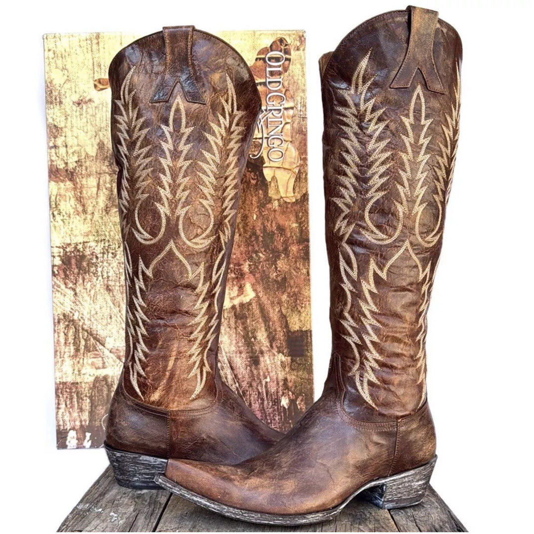 Kniehohe Western-Cowboystiefel „Mayra“ von Old Gringo