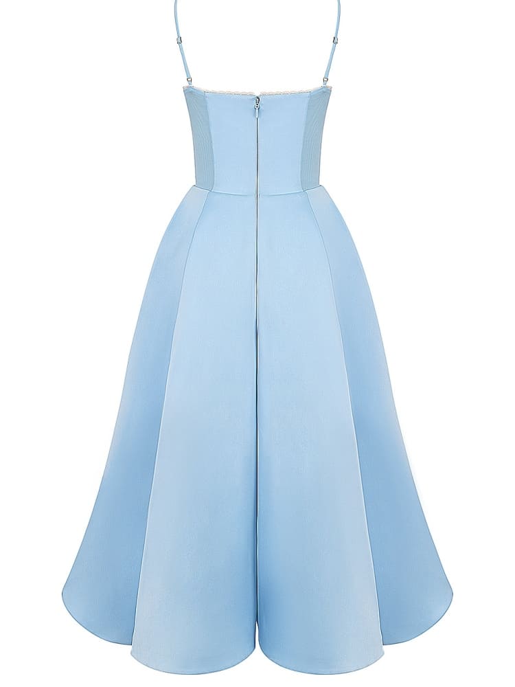 Cinderella Blue Tulle Midi Dress Boiilife Cinderella Blue Tulle Midi Dress Boiilife